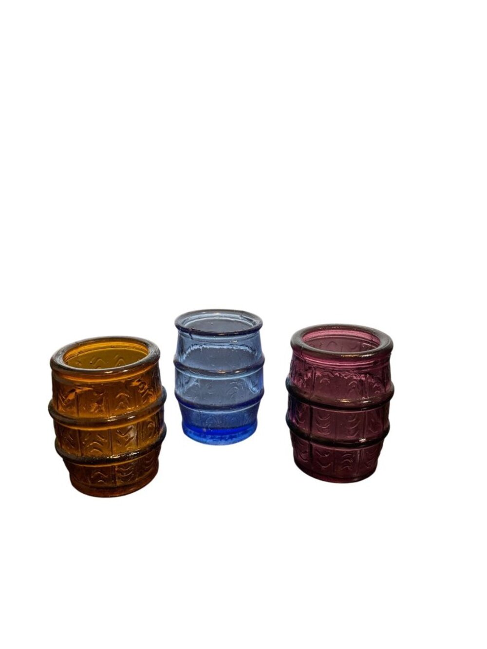 Vintage Toothpick Holders Barrel Style 3 Piece Set